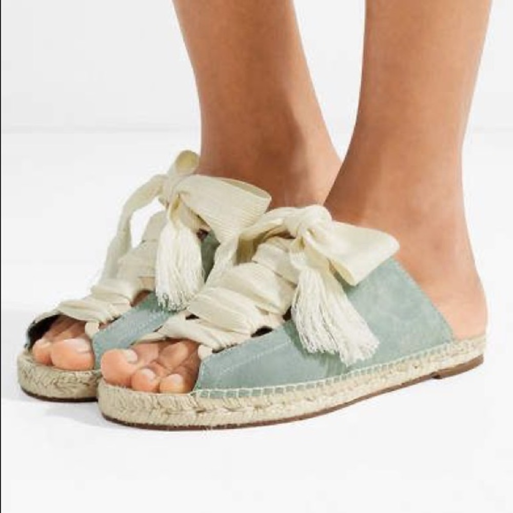Chloé - Harper lace-up suede sandals
